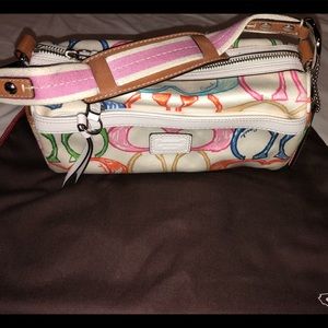 Coach Scribble Multicolored Logo Bag